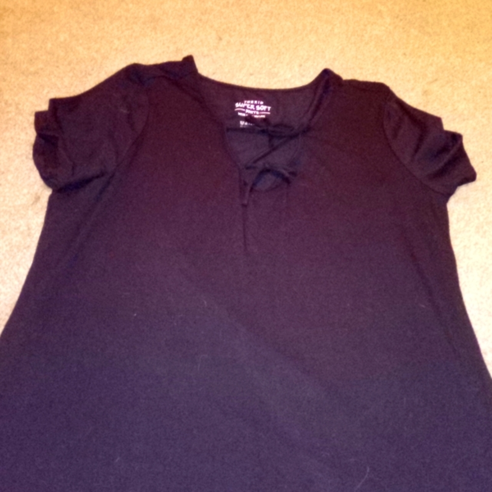 Torrid Sexy laced up super soft Top